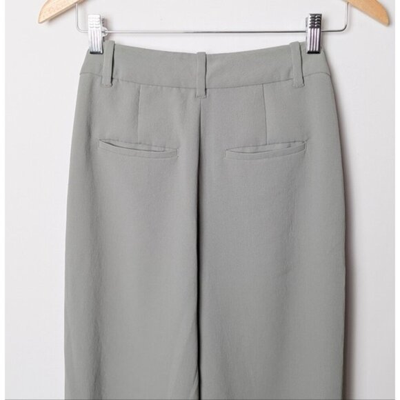 WILFRED Effortless Crop Pant Talin Basalt Grey Tall High Rise Pants 0 ARITZIA - Picture 10 of 13